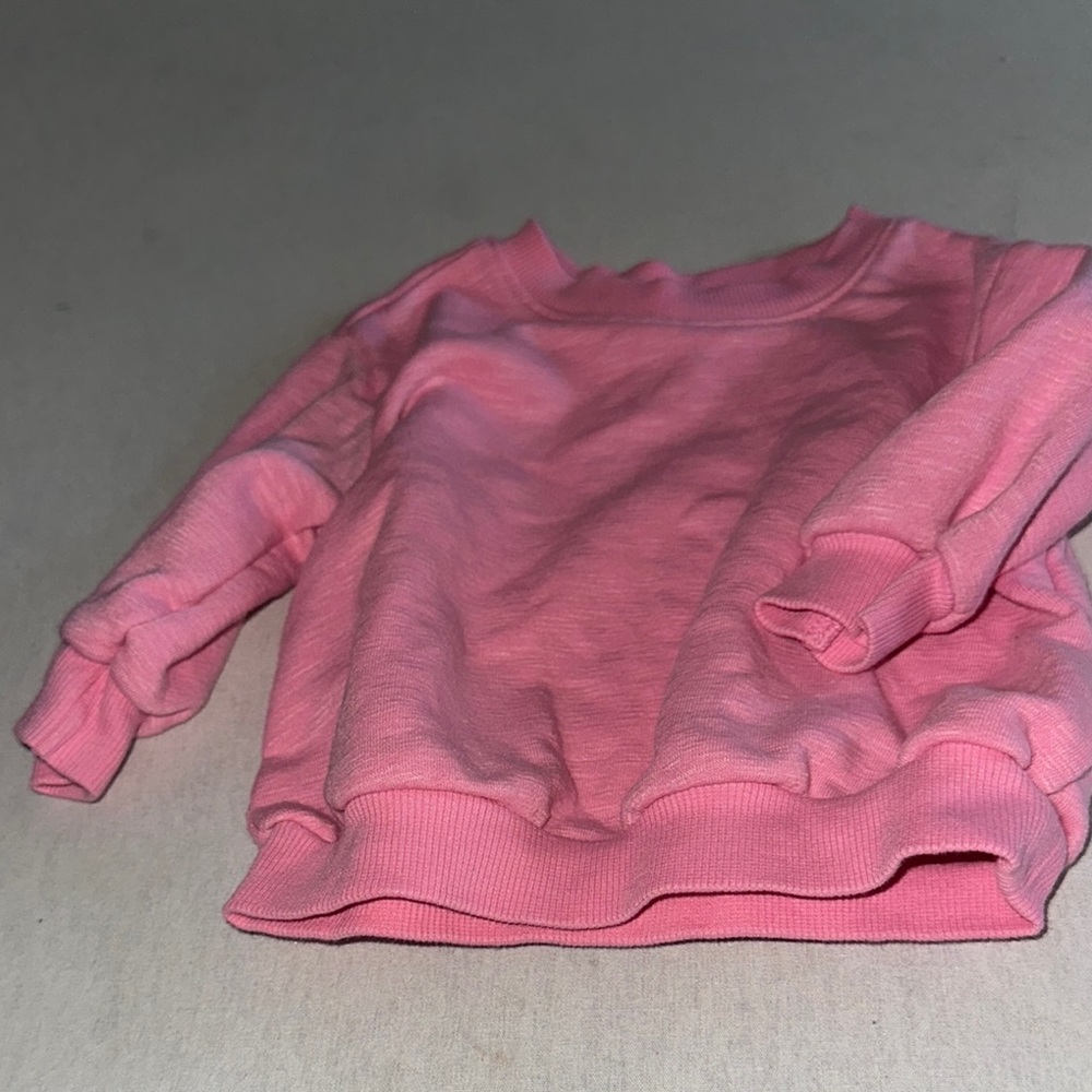 Kids Size 3-6M Old Navy Soft Pink Baby Sweatshirt.